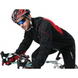 Men's fleece long-sleeved cycling clothing kit