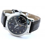 Men's leather strap automatic mechanical watch