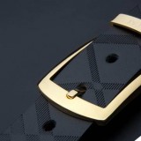 Men's leisure business pure copper pin buckle authentic leather belt