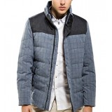 Men's new short style gray down jacket