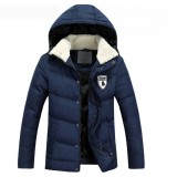 Men's short style thick winter down jacket