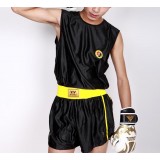 Men's sleeveless boxing clothing kit