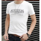 Men's summer short sleeves round neck T shirt