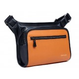 Men's wallet leather head layer cowhide multi-function fashion leisure sports bag