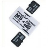 Micro SD Card to MS Card Adapter White