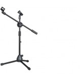 Microphone floor The tripod / adjustable double clip microphone stand 