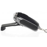 Mini Crank Dynamo LED Flashlight with keychain