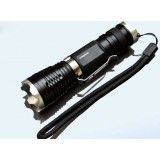 Mini Zoom LED Flashlight with belt clip