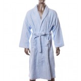 Minimalist lacing-type cotton bathrobe