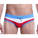 Minimalist mixed colors men's swim briefs