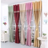 Minimalist polyester cotton fabrics curtains