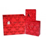 Minimalist style red gift bag