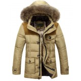 Mixed colors casual winter Men's duck down jacket