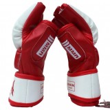 MMA half-finger kickboxing red gloves