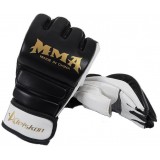 MMA thickened half finger kumite gloves