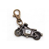 Motorcycle keychain watch