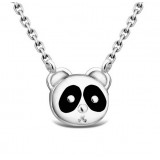 Ms. Silver Panda cute pendant