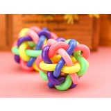 Multi-colored pet toys bell