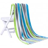 Multi-colored stripes cotton bath towel