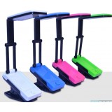 Multicolor optional clip-on  folding LED desk lamp