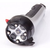 Multifunction Dynamo LED Flashlight with escape hammer