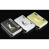 Multifunctional thin automatic cigarette case with lighter
