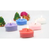 Multipurpose romantic heart-shaped candles