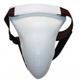 Multipurpose White PU + EVA karate jockstrap
