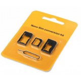 Nano SIM to Micro / Standard SIM Card Adapters for iPhone 4/5