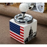 National flag style ceramic ashtray