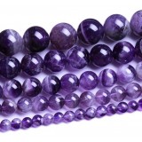 Natural dreamy purple crystal bead chain
