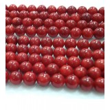 Natural red coral beads chain