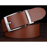 New style men Double-sided pure cowhide Leather belt