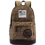 Newest bag shoulder high school students Canvas bag Computer backpack