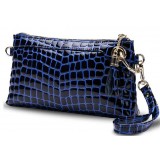 Newest cowhide leather big crocodile hand bag