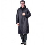 Nylon windbreaker style long section raincoat