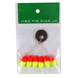 Olive shape double color plastic fishing float