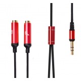 Headphone splitter / one to two headphone adapter cable