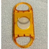 Orange stainless steel + plastic cigar cutter