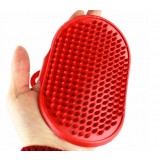 Palm-type pet bath brush