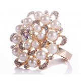 Pearls alloy napkins ring