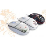 Personalized cartoon couple wired mouse