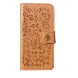 Phone cartoon Leather Case for iPhone 4 / 4s