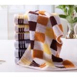 Plaid pattern 6pcs Children towels