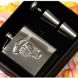 Poker patterns 6oz stainless steel hip flask