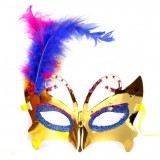 Princess Stained feather masks for costume party