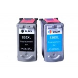 Printer ink cartridges for Canon 835XL IP1188