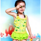 Printing children one-piece swimwear