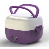 Purple 1.3L stainless steel electric lunch box