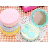 PVC contact lenses case with mirror